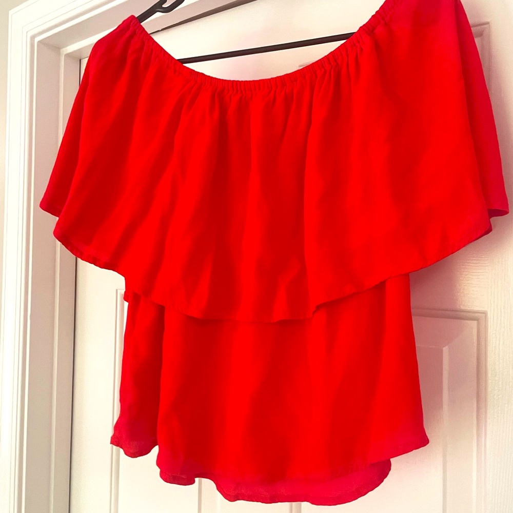 Holding Horses via Free People Red Top Sz Medium